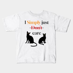 I simply don't care joke Kids T-Shirt